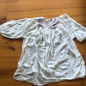 Vintage summer embroidered top